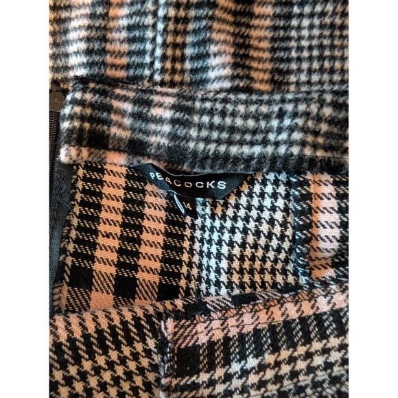 Plaid Mini Skirt By Peacocks Size 14 Preppy Academia - Picture 3 of 5